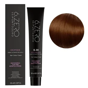 6/34 Крем-фарба для волосся стійка, 100мл  Hair Color Cream KROMSIDE 6.ZERO Seipuntozero