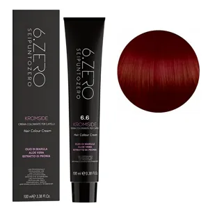 6/6 Крем-фарба для волосся стійка, 100мл  Hair Color Cream KROMSIDE 6.ZERO Seipuntozero
