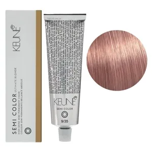 9/35 Дуже світлий блондин золотисто-махагоновий Фарба для тонування волосся без аміаку,  60 мл Demi-Permanent Color SЕМІ COLOR KEUNE