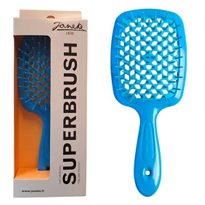 Щітка для волосся продувна ( колір: Блакитний ) BLUE Standart SUPERBRUSH Janeke