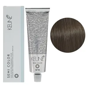6/19 Темний блондин попелясто-матовий Фарба для тонування волосся без аміаку,  60 мл Demi-Permanent Color SЕМІ COLOR KEUNE
