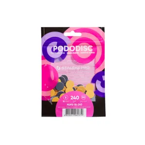 Змінні файли для педикюрного диска на м`якій основі 240 грит EXPERT PODODISC "S" (50 шт) PDFS-15-240 STALEKS PRO
