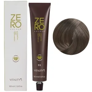 7/1 блондин попелястий Крем-фарба для волосся без аміаку, 100 мл ZERO VEGAN Vitality`s