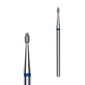 Фреза діамантова ПОЧКА ЗАКРУГЛЕНА СИНЯ діаметр 1,6 мм / робоча частина 3,4 мм EXPERT (FA50B016/3.4) STALEKS PRO