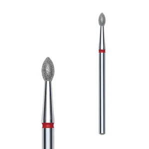 Фреза діамантова ПОЧКА ГОСТРА ЧЕРВОНА діаметр 2,5 мм / робоча частина 4,5 мм EXPERT (FA60R025/4.5) STALEKS PRO