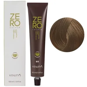 8/0 світлий блондин натуральний Крем-фарба для волосся без аміаку, 100 мл ZERO VEGAN Vitality`s