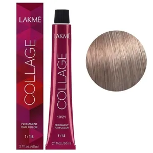10/21 Платиновий блондин фіолетово-попелястий Крем-фарба для волосся стійка, 60 мл Permanent Hair Color COLLAGE LAКME