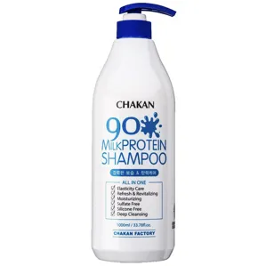 Шампунь зволожувальний з екстрактом молочного протеїну, 1000 мл Milk Protein 90% Shampoo CHAKAN