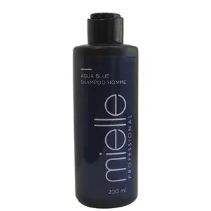 Шампунь для чоловіків з ментолом, 200 мл Aqua Blue Shampoo Homme MIELLE Professional 