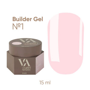 VALERI Builder Gel Гель для нарощування 15 мл №001 Нюдовий рожевий 