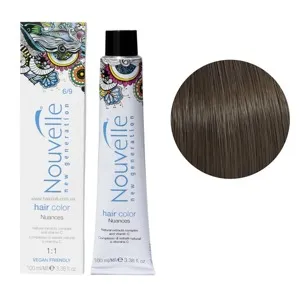 6/9 темний блонд Фарба для волосся перманентна, 100мл Permanent Hair Color Nouvelle