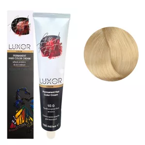 10/0 Платиновий блондин Стійка крем-фарба для волосся, 100мл  Permanent Hair Color Cream LUXOR Professional 