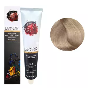 10/1 Платиновий блондин попелястий Стійка крем-фарба для волосся, 100мл  Permanent Hair Color Cream LUXOR Professional 