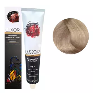 10/7 Платиновий блондин шоколадний Стійка крем-фарба для волосся, 100мл  Permanent Hair Color Cream LUXOR Professional 