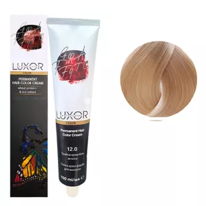 12/0 Спеціальний блондин Стійка крем-фарба для волосся, 100мл  Permanent Hair Color Cream LUXOR Professional 