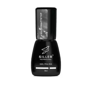 Топ матовий без липкого шару, 8 мл Matte Top No Wipe SILLER Proffesional