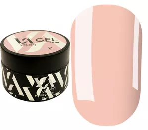 VALERI Builder Gel Гель для нарощування 30 мл №002 Нюдовий рожевий із персиковим підтоном 