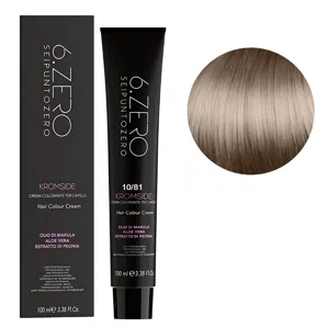 10/81 Крем-фарба для волосся стійка, 100мл  Hair Color Cream KROMSIDE 6.ZERO Seipuntozero