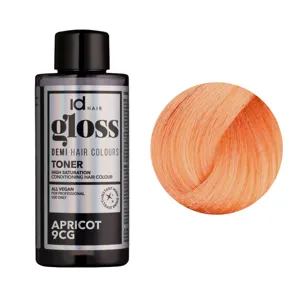 9CG (9/43) Apricot Деміперманентна рідка фарба для волосся без аміаку, 75 мл Demi Hair Colours TONER GLOSS ID Hair