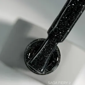 Гель-лак світловідбиваючий, 9 мл №02 Fiery Gel Polish SAGA Professional