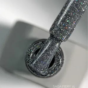 Гель-лак світловідбиваючий, 9 мл №15 Fiery Gel Polish SAGA Professional