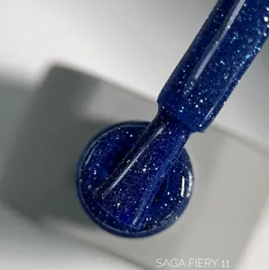 Гель-лак світловідбиваючий, 9 мл №11 Fiery Gel Polish SAGA Professional
