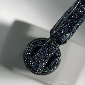 Гель-лак світловідбиваючий, 9 мл №12 Fiery Gel Polish SAGA Professional