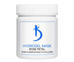 Гідрогелева маска з екстрактом троянди та колагеном для сухої та чутливої шкіри обличчя ROSE PETAL, 100 гр KODI Professional 