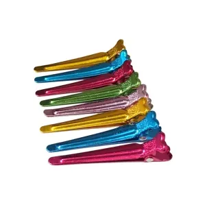 Затискач для волосся металевий (1 шт) різнокольоровий 11052 Odessa