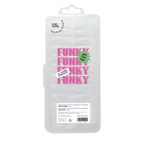 ADORE Funky Gel Nail Tips 240pcs "LONG COFFIN"  Гелеві тіпси подовжена Балерина