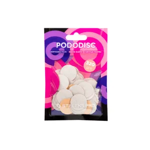 Змінні файли БІЛІ для педикюрного диска 320 грит EXPERT PODODISC "M" (50 шт) PDF-20-320w STALEKS PRO