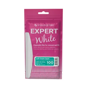 Набір змінних файлів БІЛІ на м’якій основі (30шт) для пилки півмісяць 100 грит EXPERT 40 (DFE-40-100w SOFT) STALEKS PRO