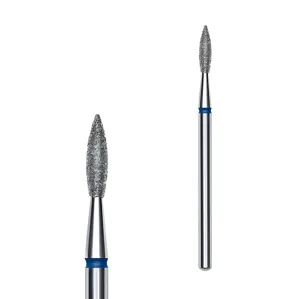 Фреза діамантова ПОЛУМ’Я ГОСТРЕ СИНЄ діаметр 2,1 мм / робоча частина 8 мм EXPERT (FA11B021/8) STALEKS PRO