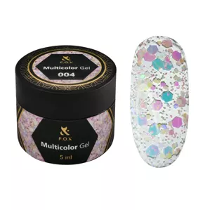 F.O.X Multicolor  Gel Глітер-гель 5мл №004