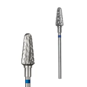 Фреза твердосплавна УСІЧЕНИЙ КОНУС СИНІЙ діаметр 6 мм / робоча частина 14 мм EXPERT (FT70В060/14) STALEKS PRO