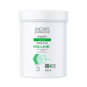 Крем-маска  для надання ОБ`ЄМУ тонкому волоссю з олією авокадо 900мл Mask VOLUME JNOWA Professional  