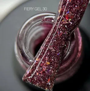 Гель-лак світловідбиваючий, 10 мл №30 Fiery Gel Polish SAGA Professional