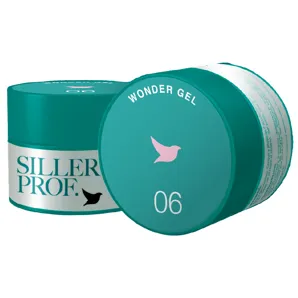 Гель камуфлюючий для нарощування нігтів, 30 мл №006 Рожево-ліловий Wonder Gel One Phase SILLER Professional