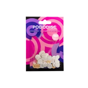 Змінні файли БІЛІ для педикюрного диска 180 грит EXPERT PODODISC "XS" (50 шт) PDF-10-180w STALEKS PRO