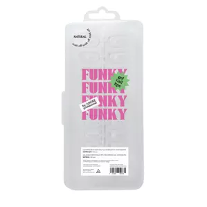 ADORE Funky Gel Nail Tips 240pcs "NATURAL"  Гелеві тіпси  Натуральний Овал