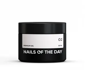 Гель будівельний для нарощування нігтів, 30 мл №02 Колір: Молочно-рожевий Premium Gel NAILSOFTHEDAY