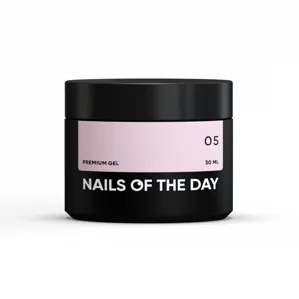 Гель будівельний для нарощування нігтів, 30 мл №05 Колір: Натуральний рожевий Premium Gel NAILSOFTHEDAY