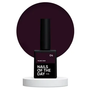 База для нігтів вітражна, 10 мл №04 Malbec Base NAILSOFTHEDAY 