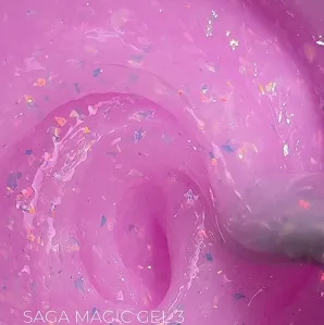 Гель для нарощування нігтів з поталлю, 15 мл №03 Magic Builder Gel SAGA Professional