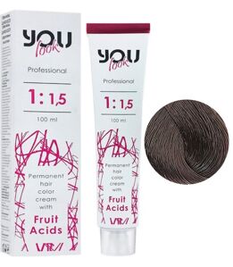 7/21 блондин перламутрово-попелястий Крем-фарба стійка з фруктовими кислотами, 100 мл You look Professional