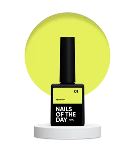 Топ неоновий без липкого шару, 10 мл №01 NEON TOP NAILSOFTHEDAY