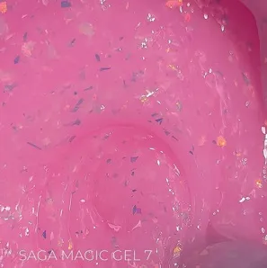Гель для нарощування нігтів з поталлю, 15 мл №07 Magic Builder Gel SAGA Professional
