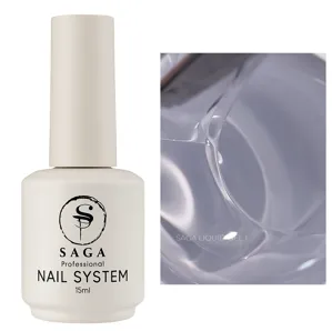 Гель рідкий для зміцнення нігтів, 15 мл №01 Liquid Gel SAGA Professional