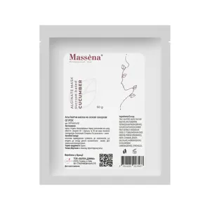 Альгінатна маска (САШЕ) на основі сахарози "Огірок", 50 г CUCUMBER Sucrose-Based Alginate Mask Massena