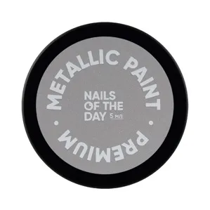 Гель-фарба для нігтів металізована, колір: Срібло, 5 мл Metallic Paint NAILSOFTHEDAY